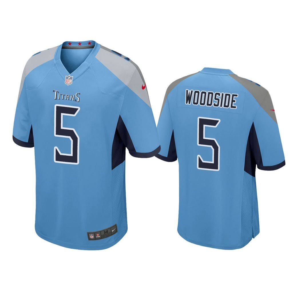 Men Tennessee Titans #5 Logan Woodside Nike Light Blue Game NFL Jersey